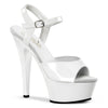 KISS-209 Plateau Sandaletten Lack Weiß von Pleaser