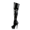 KISS-3010 Plateau Overknee Stiefel - Schwarz von Pleaser – Ansicht 3