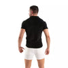 Herren Cordhemd Kurzarm - Eleganter Retro-Look, Tailliert, Schwarz | TOF Paris