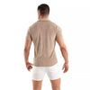 Herren Cordhemd kurzarm - Retro-Style mit strukturiertem Schnitt, Sandfarbend | TOF Paris