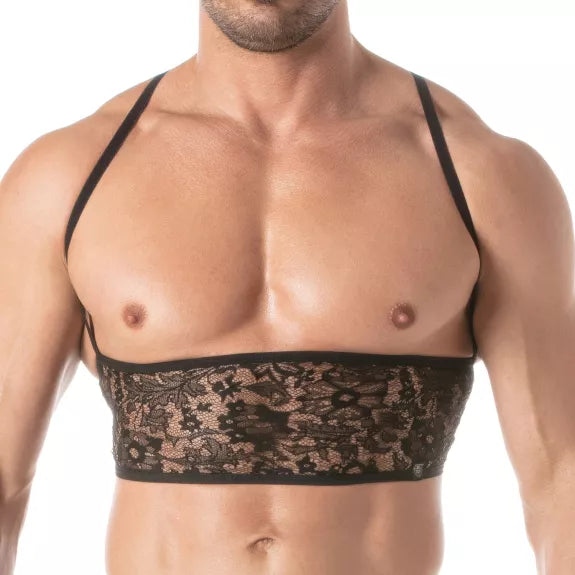 Lace Bustier Herren - Verstellbar, Elegant & Vielseitig in Schwarz | TOF Paris
