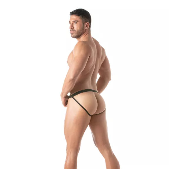 Jockstrap Herren Schwarz - Transparente Spitze & Garter-Loops | TOF Paris