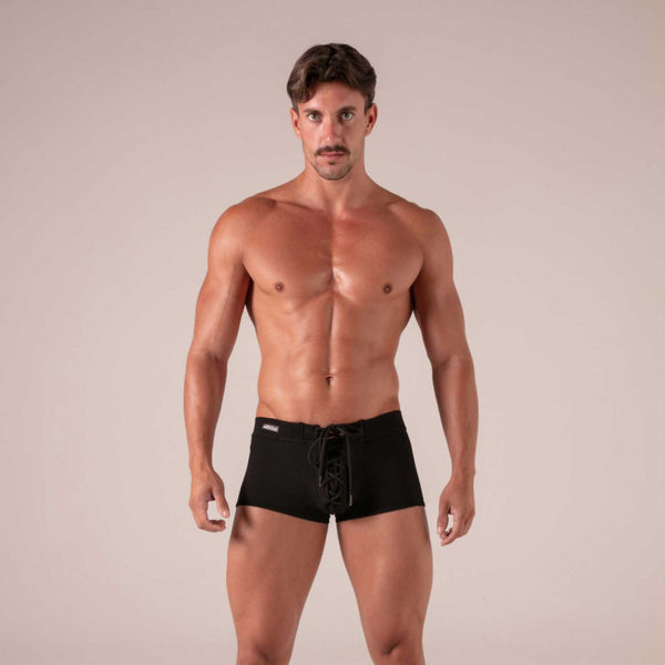 Laced Retropants Schwarz von Absolu Male – Ansicht 10