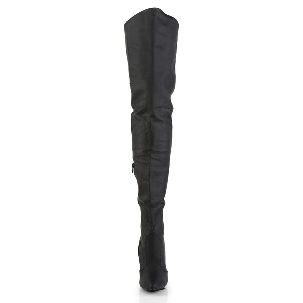 LEGEND-8899 Overknee Stiefel Schwarz Echtleder | Pleaser SALE