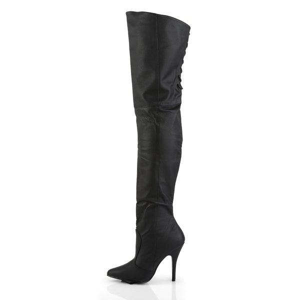 LEGEND-8899 Overknee Stiefel Schwarz Echtleder | Pleaser SALE
