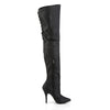 LEGEND-8899 Overknee Stiefel Schwarz Echtleder | Pleaser SALE