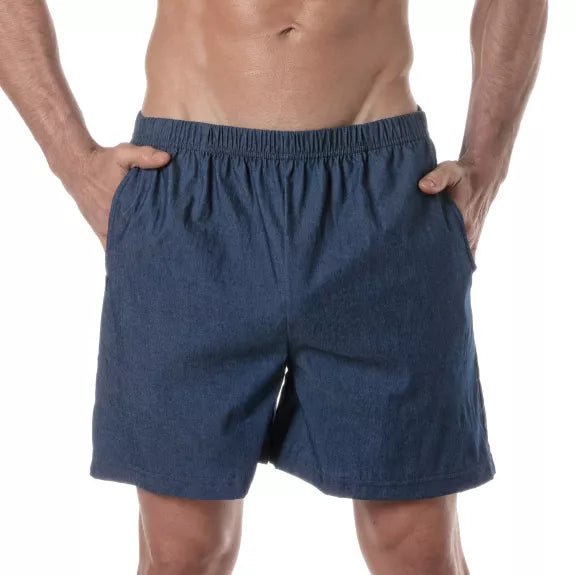 Bermuda Shorts Blau - Leicht, luftig & mit elastischem Bund | TOF Paris