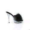 LIP-101-8 Plateau Pantoletten Schwarz/Transparent von Fabulicious – Ansicht 5