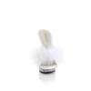 LIP-101-8 Plateau Pantoletten Weiß/Transparent von Fabulicious – Ansicht 2