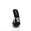 LIP-101 Plateau Pantoletten Transparent/Schwarz | Fabulicious