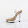 LIP-108 Plateau Sandaletten Transparent/Beige | Fabulicious SALE