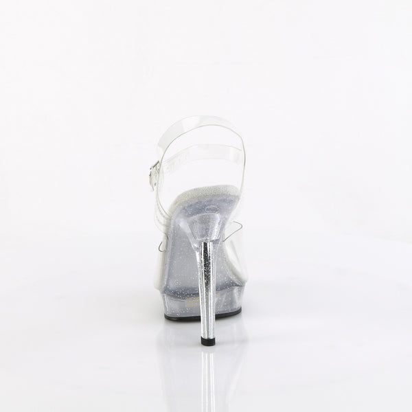 LIP-108MG Plateau Sandaletten transparent-silber von Fabulicious – Ansicht 4