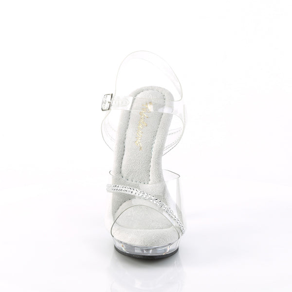 LIP-108R Plateau Sandaletten Transparent von Fabulicious – Ansicht 2