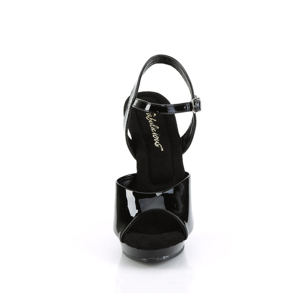 LIP-109 Plateau Sandaletten Lack Schwarz von Fabulicious – Ansicht 2