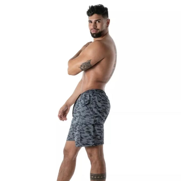 Camouflage-Cargo Long-Shorts von TOF Paris – Ansicht 4