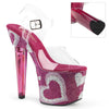 LOVESICK-708HEART Plateau Sandaletten Pink von Pleaser