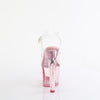LOVESICK-708T - Plateau High Heel Sandaletten - Pink/Transparent von Pleaser – Ansicht 4