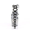 LOVESICK-712T Plateau Sandaletten Transparent/Schwarz von Pleaser – Ansicht 4