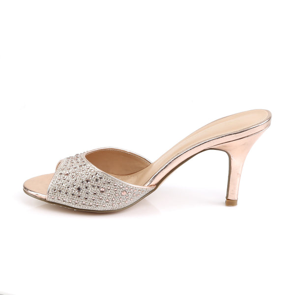 LUCY-01 Pantoletten Gold | Fabulicious SALE