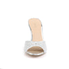 LUCY-01 Pantoletten Silber EUR 39 | Fabulicious SALE