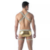 Goldenes Magic Leg Harness mit glänzendem Premium Look von TOF Paris – Ansicht 6