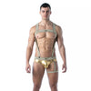 Goldenes Magic Leg Harness mit glänzendem Premium Look von TOF Paris – Ansicht 2
