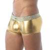 Goldene verführerische Boxer Shorts mit glänzendem Effekt von TOF Paris – Ansicht 3
