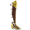 MAIDEN-8830 Overknee Stiefel gold von Funtasma