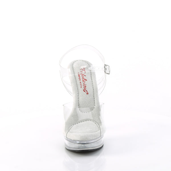 MAJESTY-508 High Heels Sandaletten - Transparent von Fabulicious – Ansicht 2