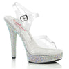 MAJESTY-508DM Plateau Sandaletten - Transparent von Fabulicious