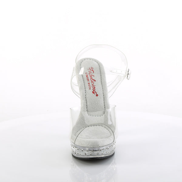 MAJESTY-508SDT Plateau Sandaletten - Transparent von Fabulicious – Ansicht 2
