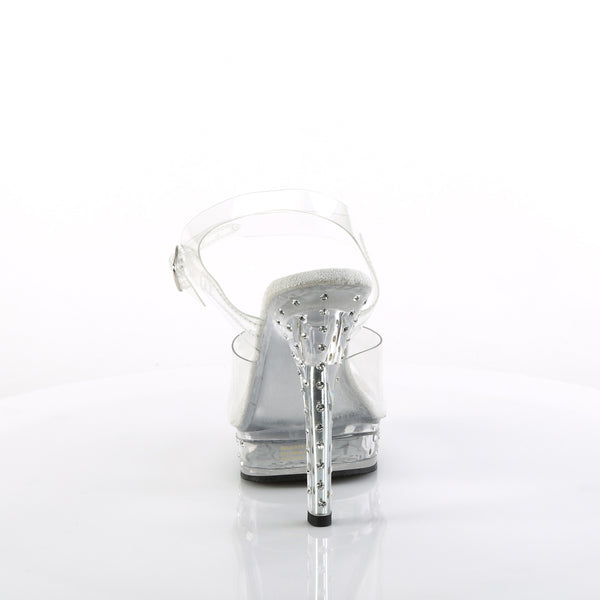 MAJESTY-508SDT Plateau Sandaletten - Transparent von Fabulicious – Ansicht 4