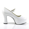 MARYJANE-50 Plateau Pumps Weiß von Funtasma – Ansicht 5