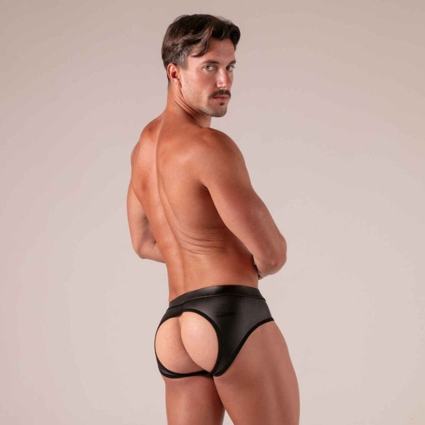 Master Ouvert-Slip Schwarz von Absolu Male – Ansicht 7