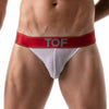 Schwarzer verführerischer Jockstrap mit transparenter Mesh Optik von TOF Paris