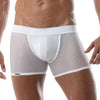 Weiße Mesh JockShort Circuit-Shorts von TOF Paris – Ansicht 2