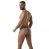 Stringless Thong, Gold - Atmungsaktiver Metall-Lurex mit flexiblem Halt | TOF Paris
