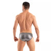 Herren Swim Bikini Silber - Sculpting Schnitt & Metallic Glanz | TOF Paris