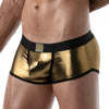 Goldene Metal Trunks mit glänzendem Premium Effekt von TOF Paris