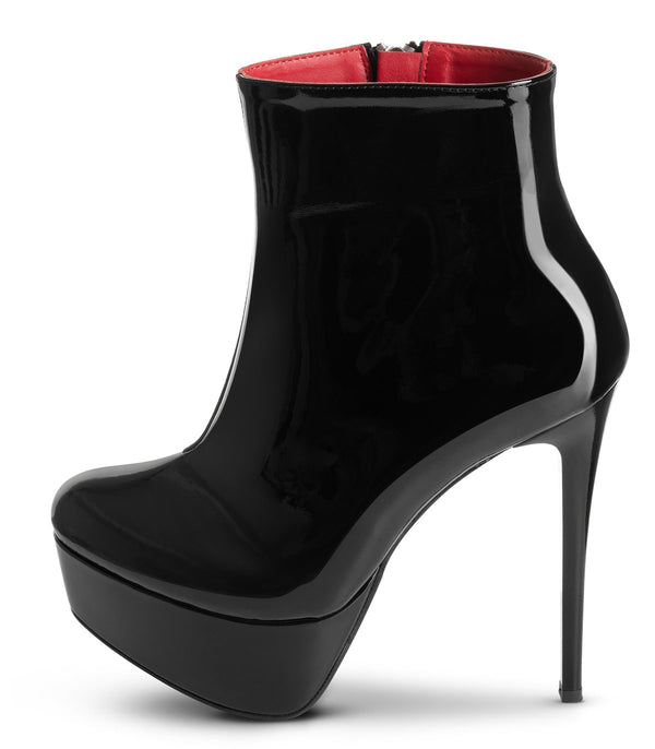 Michael Soul VALERIA - Plateau Stiefeletten schwarz lack