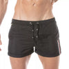 Badeshorts Herren - Schnelltrocknend, mit Taschen & sportlichem Schnitt, Schwarz | TOF Paris