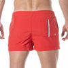 Badeshorts Herren - Mid-Thigh Schnitt mit schnelltrocknendem Stoff, Rot | TOF Paris