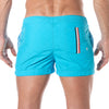 Badeshorts - Eleganter Mid-Thigh Schnitt mit schnelltrocknendem Stoff, Türkis | TOF Paris