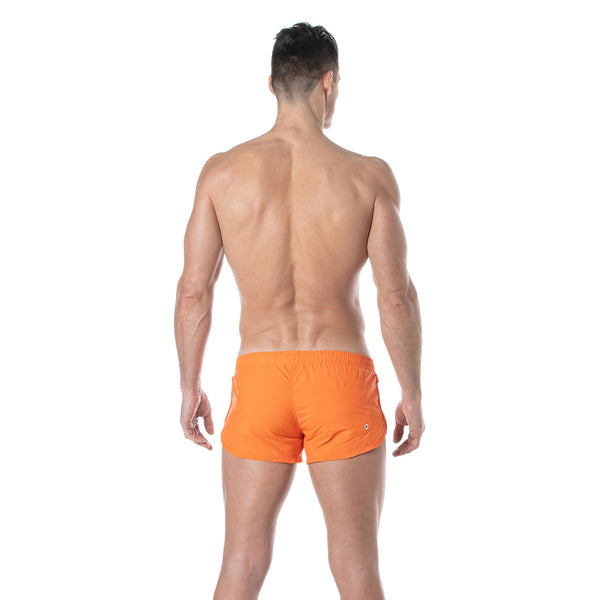 Mini Swim Shorts Orange - Slim Fit mit praktischem Rückentasche | TOF Paris