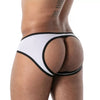 Weißer Mon Amour Microfiber Bottomless-Slip von TOF Paris – Ansicht 2