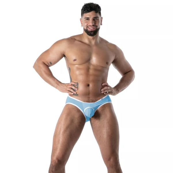 Blauer Mon Amour Microfiber Bottomless-Slip von TOF Paris