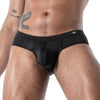 Schwarzer eleganter Microfaser Herrenslip mit exklusiver Passform von TOF Paris – Ansicht 4