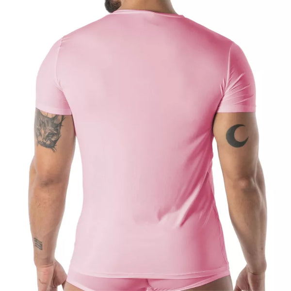 Pinkes Mon Amour Microfiber-T-Shirt von TOF Paris – Ansicht 4