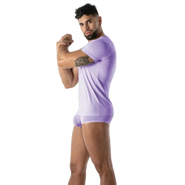 Lila Mon Amour Microfiber-T-Shirt von TOF Paris – Ansicht 3