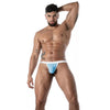 Blauer Microfiber-String Mon Amour von TOF Paris
